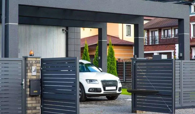 Уличные распашные ворота серии Prestige